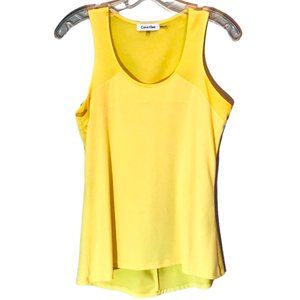 Calvin Klein flowy yellow tank top XS